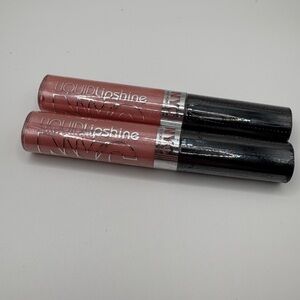 (2) NYC Prospect Pink #576 Liquid Lip Shine Lip Gloss- Discontinued Rare